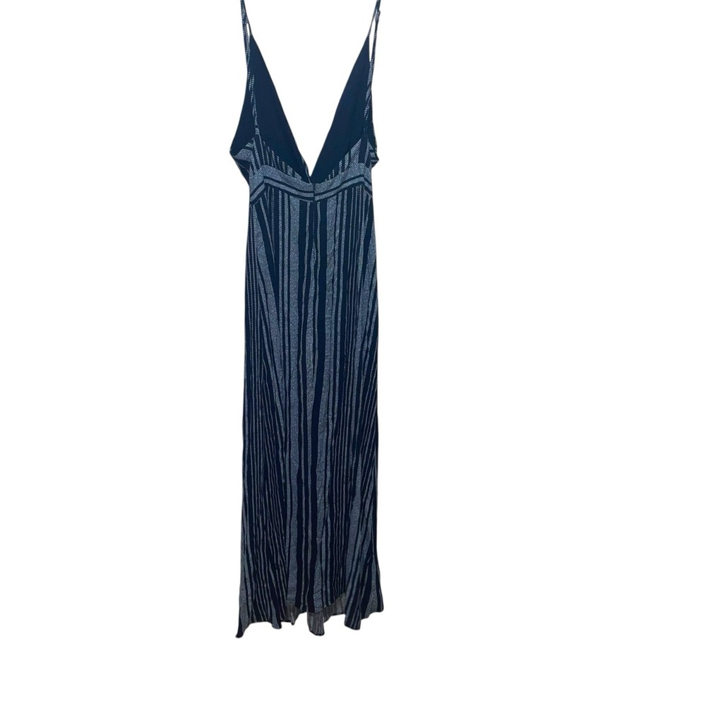 Bila Navy Blue Striped Maxi Dress